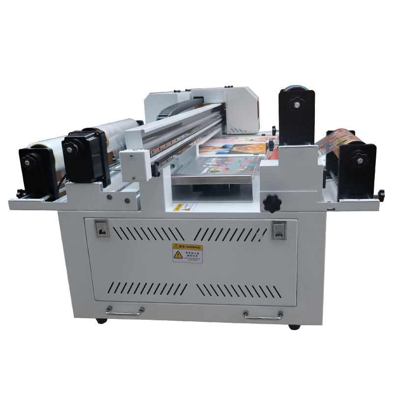Commercial Dtf Printing - 大型フラットベッドロールUVプリンター 6090 UV DTF印刷機 XP600/I3200ヘッド3個搭載 製図・曲面印刷対応