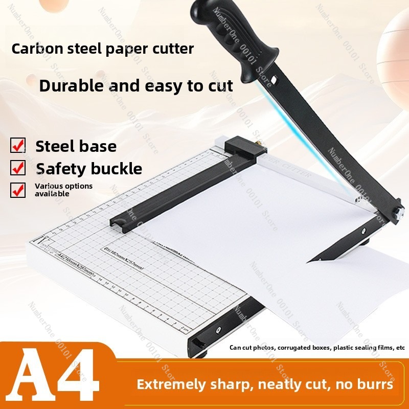 A4メタルベースペーパーカッター、手動ギロチン、オフィスおよ - Commercial Printing Shop のレビューと価格